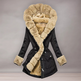 Manteau d’hiver pour femmes | Col en peluche