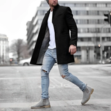 Manteau homme à col montant | Long