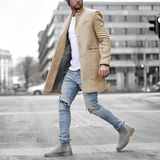 Manteau homme à col montant | Long