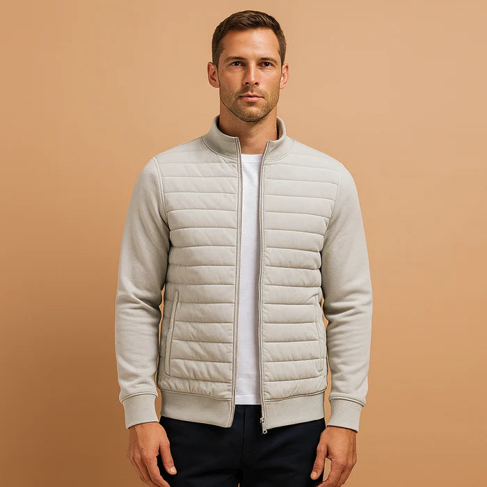 Manteau d’hiver à col montant pour homme