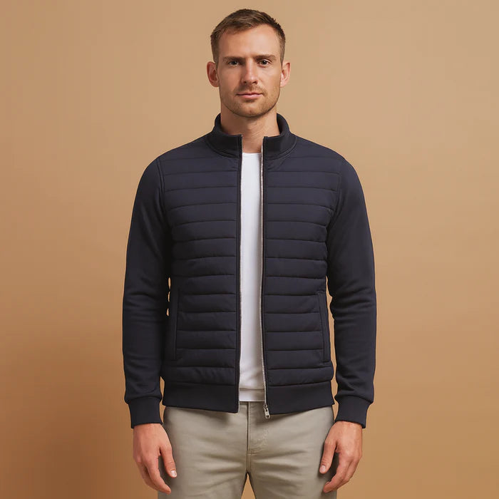 Manteau d’hiver à col montant pour homme