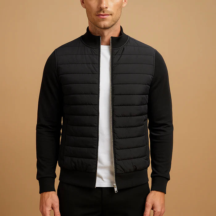 Manteau d’hiver à col montant pour homme