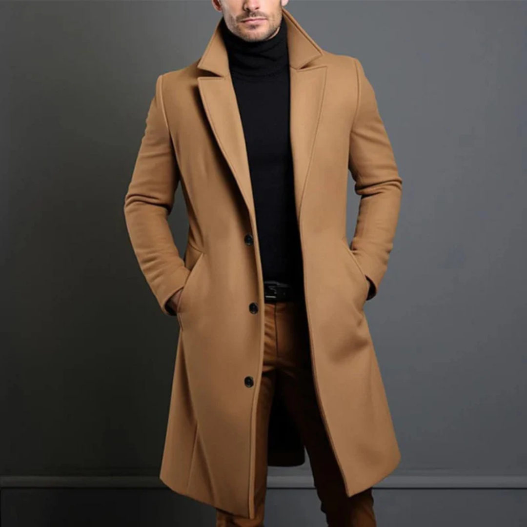 Manteau d'hiver pour hommes | Coupe slim modèle long
