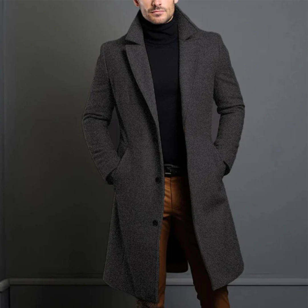 Manteau d'hiver pour hommes | Coupe slim modèle long