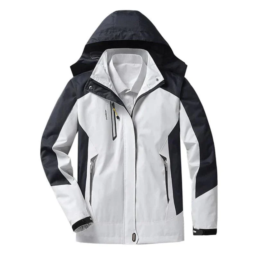 Manteau de pluie matelassé pour femmes | Extérieur coupe-vent