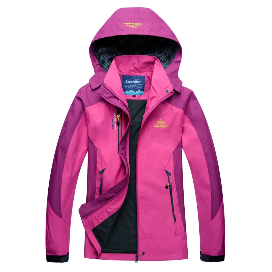 Manteau de pluie matelassé pour femmes | Extérieur coupe-vent