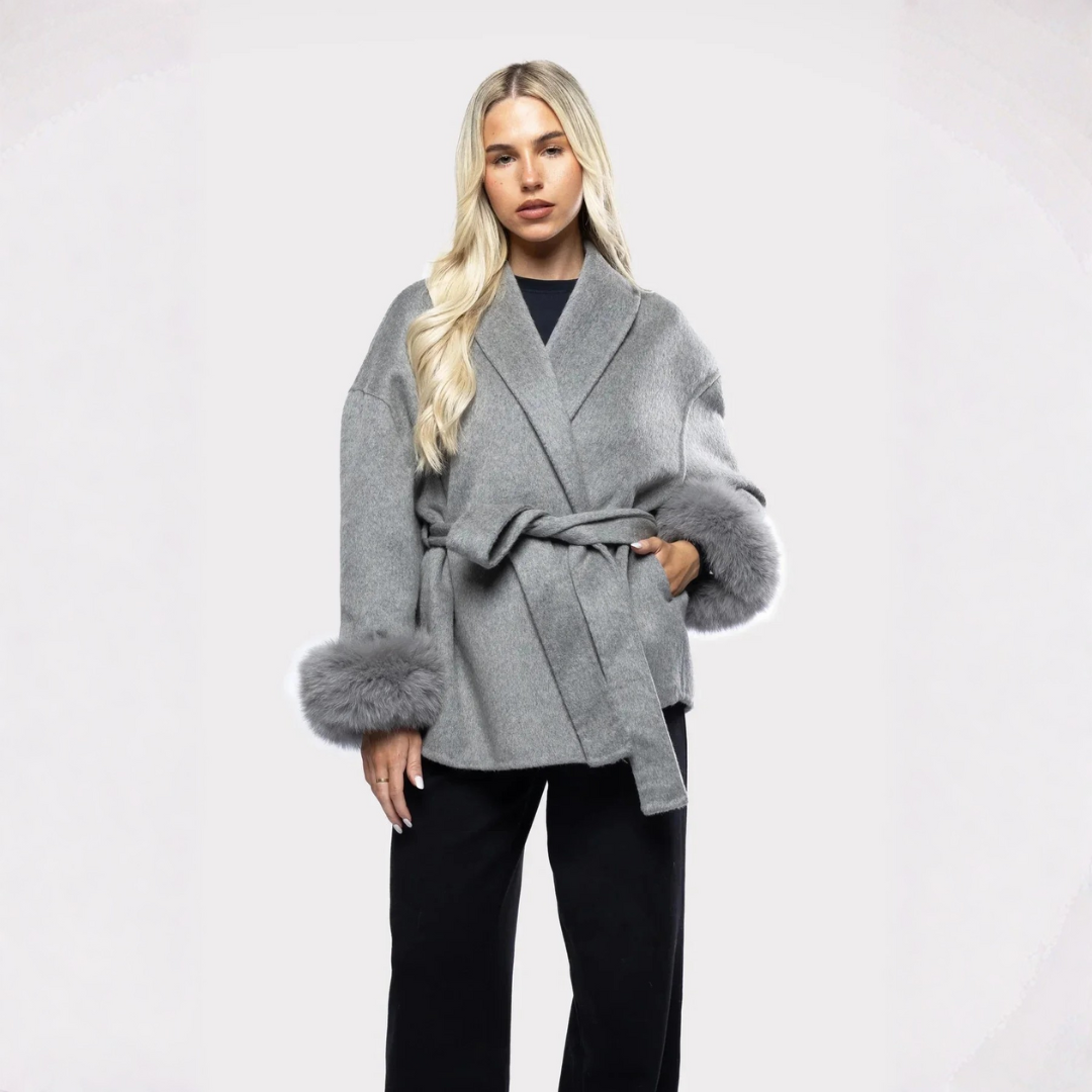 Manteau enveloppe pour femmes | Avec ceinture
