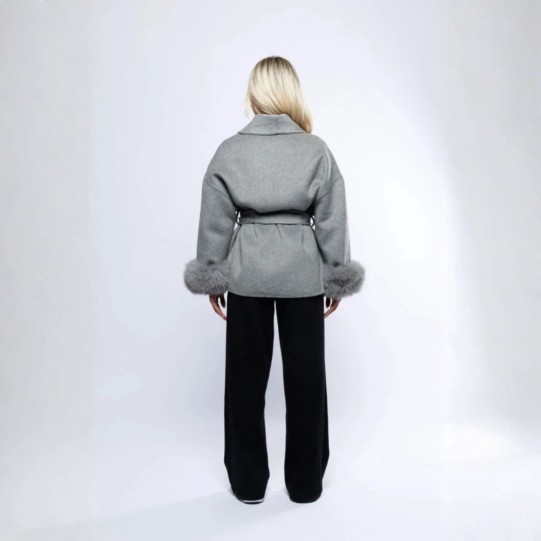 Manteau enveloppe pour femmes | Avec ceinture