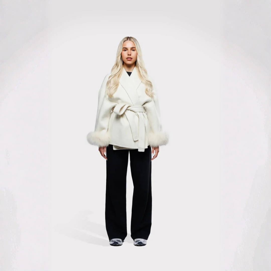Manteau enveloppe pour femmes | Avec ceinture