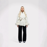 Manteau enveloppe pour femmes | Avec ceinture