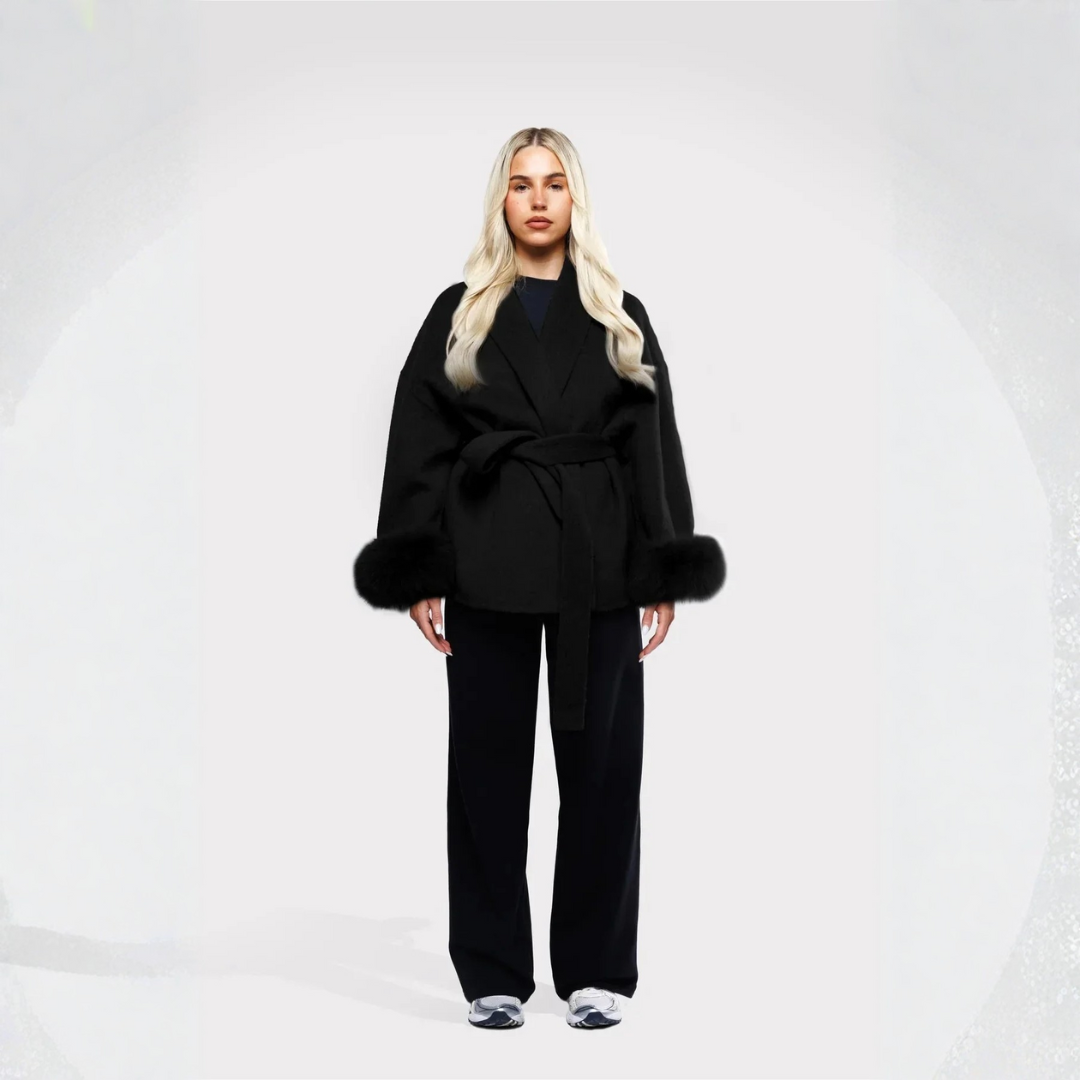 Manteau enveloppe pour femmes | Avec ceinture