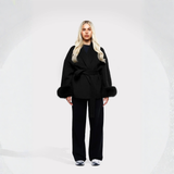 Manteau enveloppe pour femmes | Avec ceinture