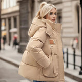 Matelassée Winter's Winter for Women | Zintegrowany kaptur
