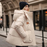 Veste d’hiver matelassée pour femmes | Capuche intégrée