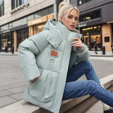 Veste d’hiver matelassée pour femmes | Capuche intégrée