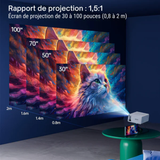 Mini projecteur - BeamLite - 3000 Lumens - Entrée USB