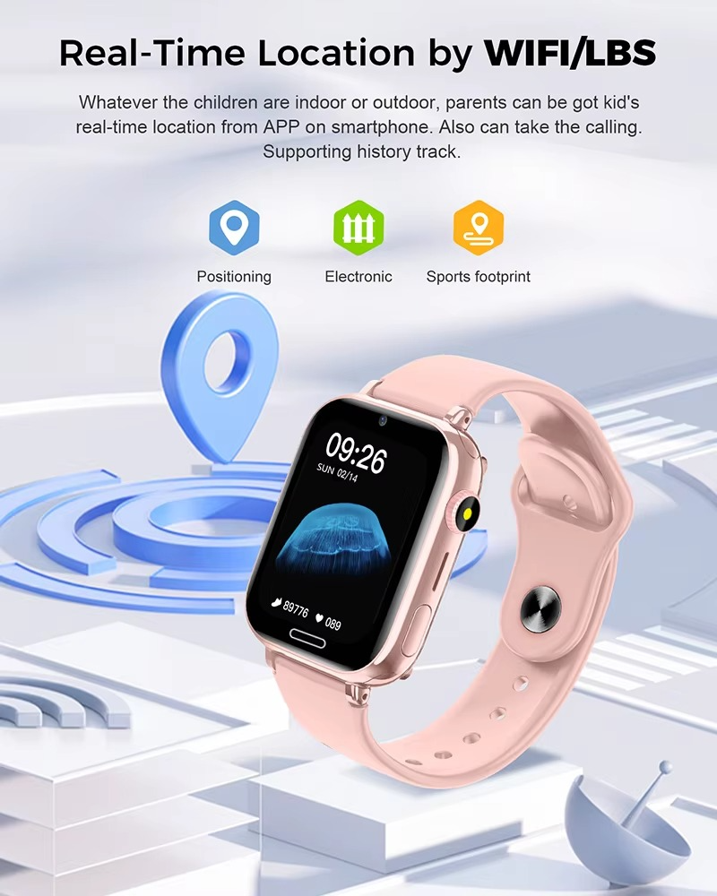 Połączony zegarek dla dzieci - SafeTrack - śledzenie GPS 4G