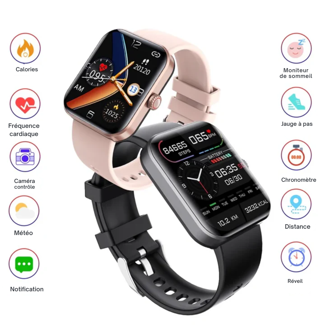 Montre connectée – Mesure de la glycémie – Fonctionnalités de santé