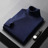 ROLLED -Collar Sweter dla mężczyzn | Długie rękawy