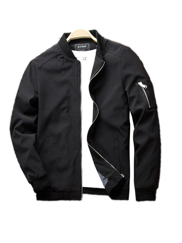Veste d’été courte pour hommes | Fermeture zippée