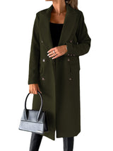 Manteau d’hiver long pour Femmes | Poches et boutons