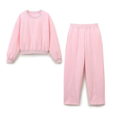 Ensemble de sport en molleton pour femmes | Taille haute