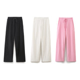 Pantalon droit pour femmes | Cordon de serrage