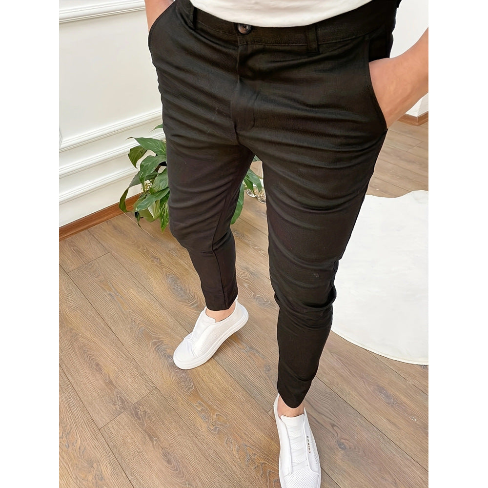 Pantalon droit pour hommes | Coupe élégante