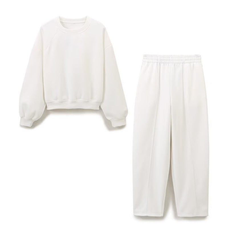Ensemble de sport en molleton pour femmes | Taille haute
