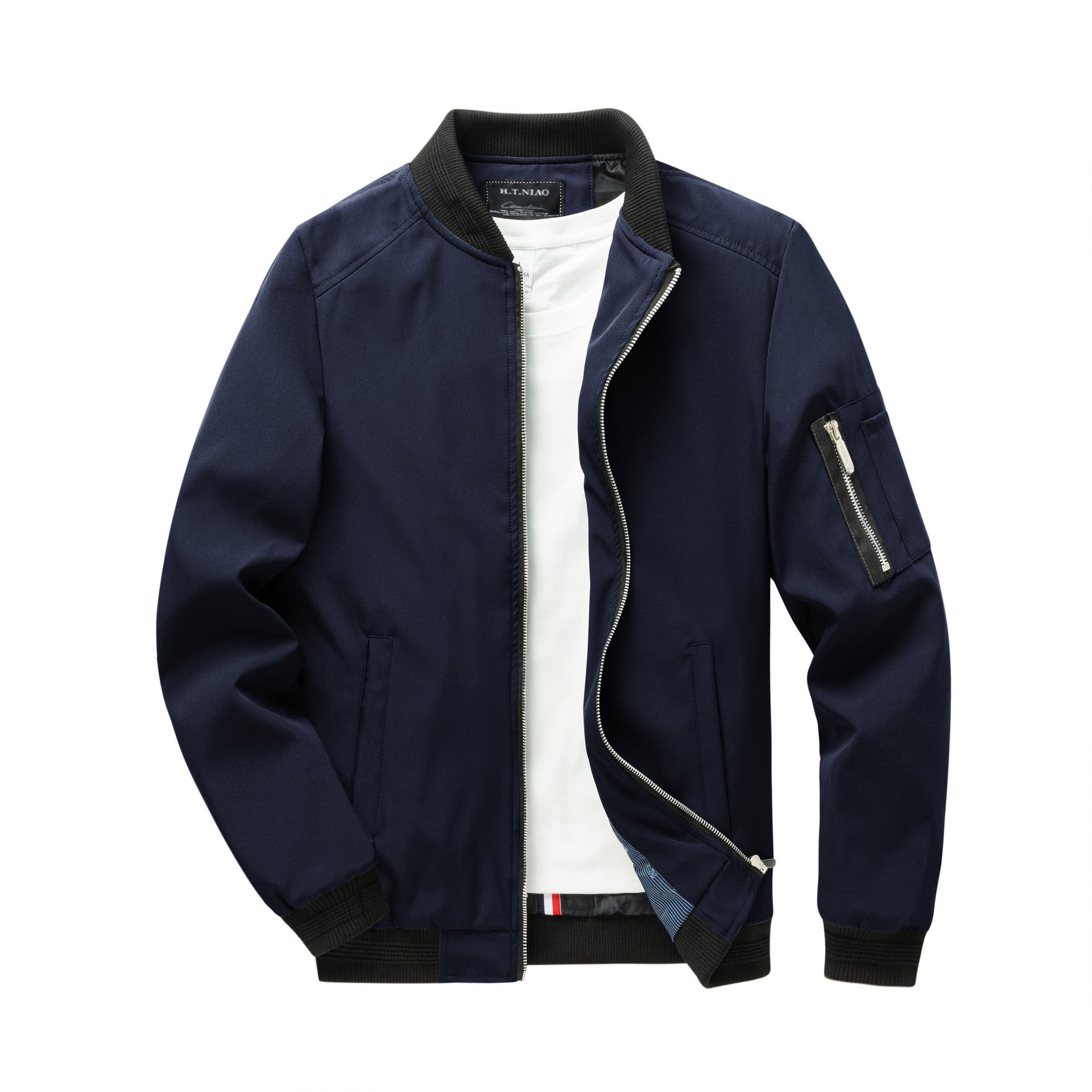 Veste d’été courte pour hommes | Fermeture zippée