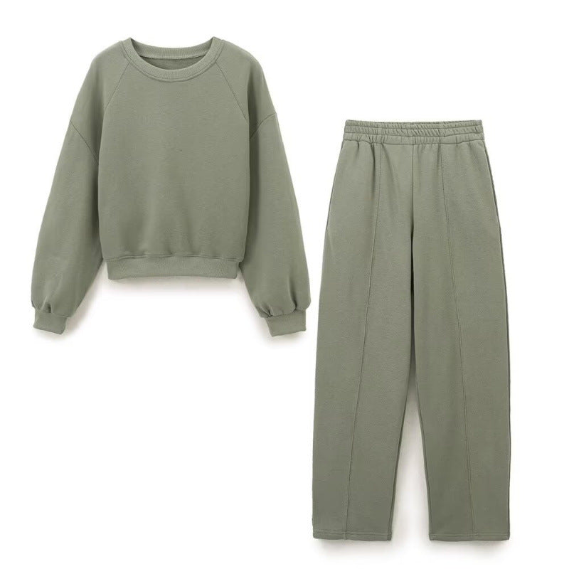 Ensemble de sport en molleton pour femmes | Taille haute