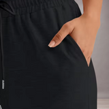 Pantalon de survêtement taille haute pour femme | Bas ajusté