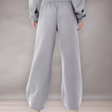 Pantalon de survêtement taille haute pour femmes | Jambe large et ample