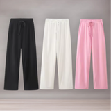 Pantalon droit pour femmes | Cordon de serrage