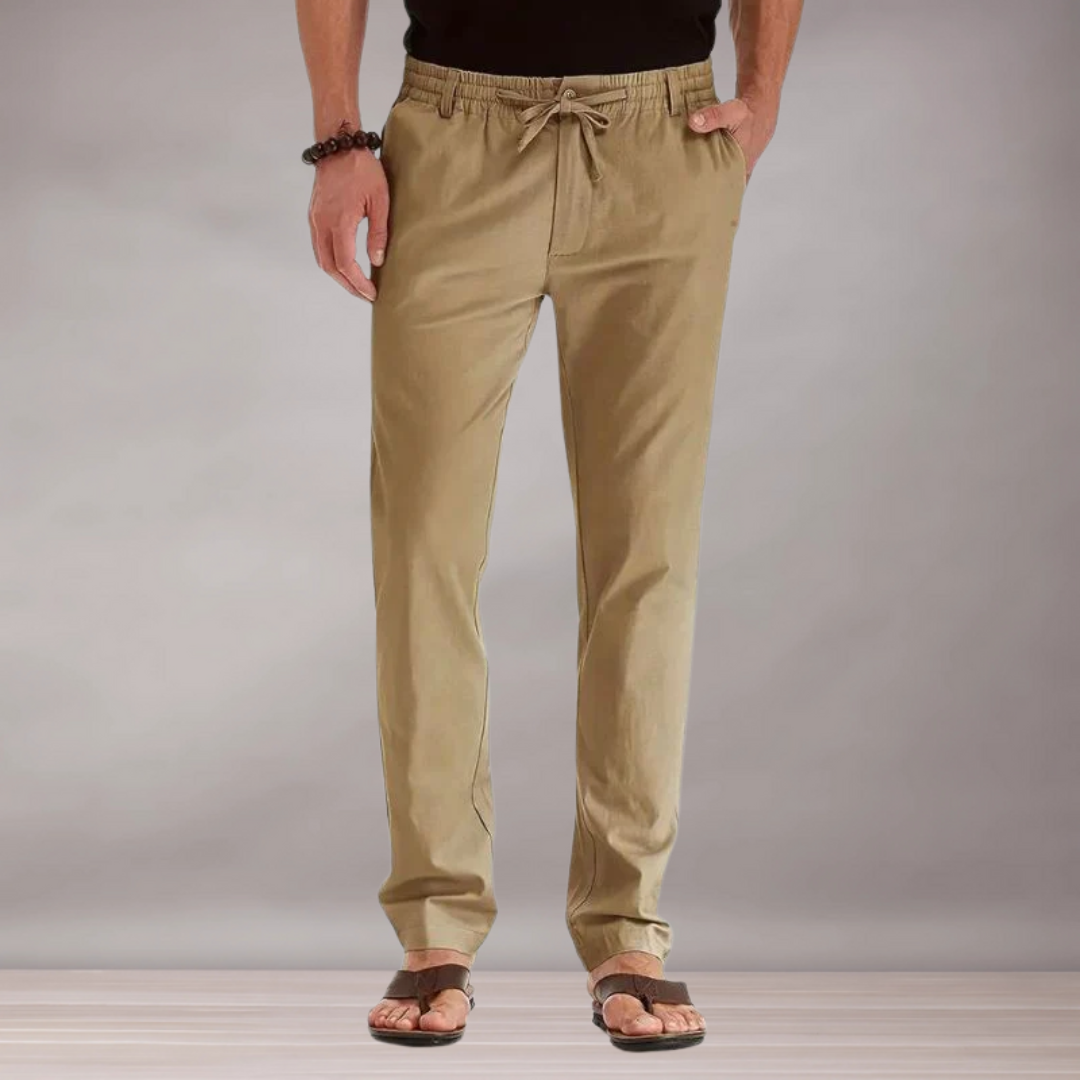 Pantalon à taille élastique pour hommes | Coupe décontractée
