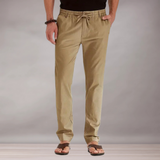 Pantalon à taille élastique pour hommes | Coupe décontractée
