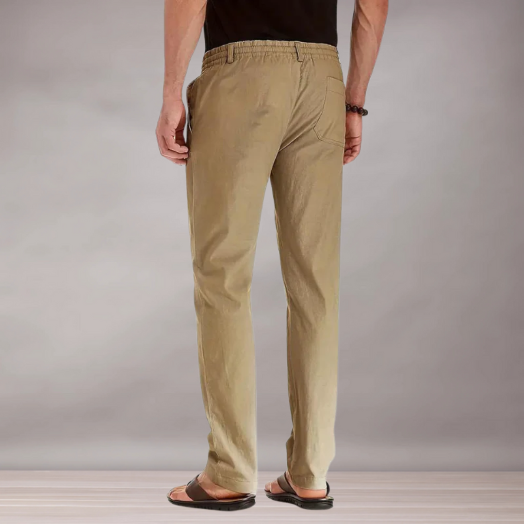 Pantalon à taille élastique pour hommes | Coupe décontractée