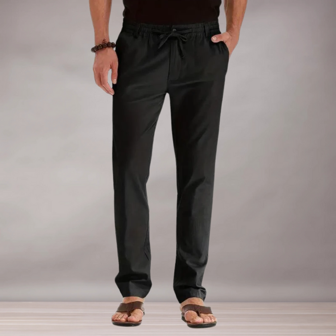 Pantalon à taille élastique pour hommes | Coupe décontractée