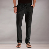 Pantalon à taille élastique pour hommes | Coupe décontractée