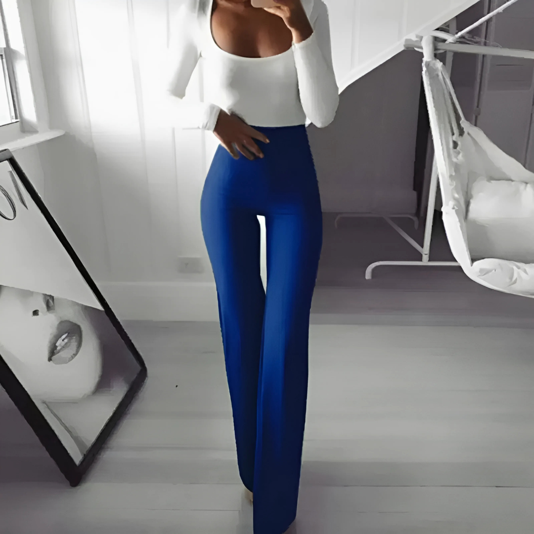 Pantalon évasé pour femme | Taille haute