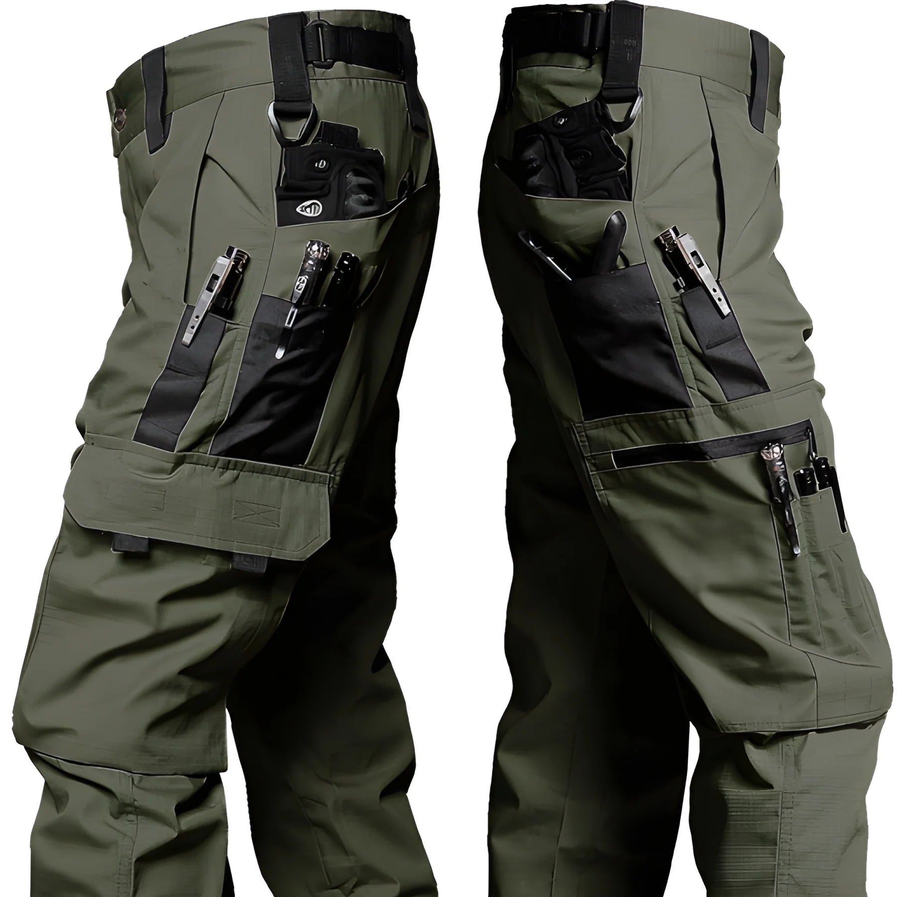 Pantalon cargo de travail pour homme | Design multi-poches