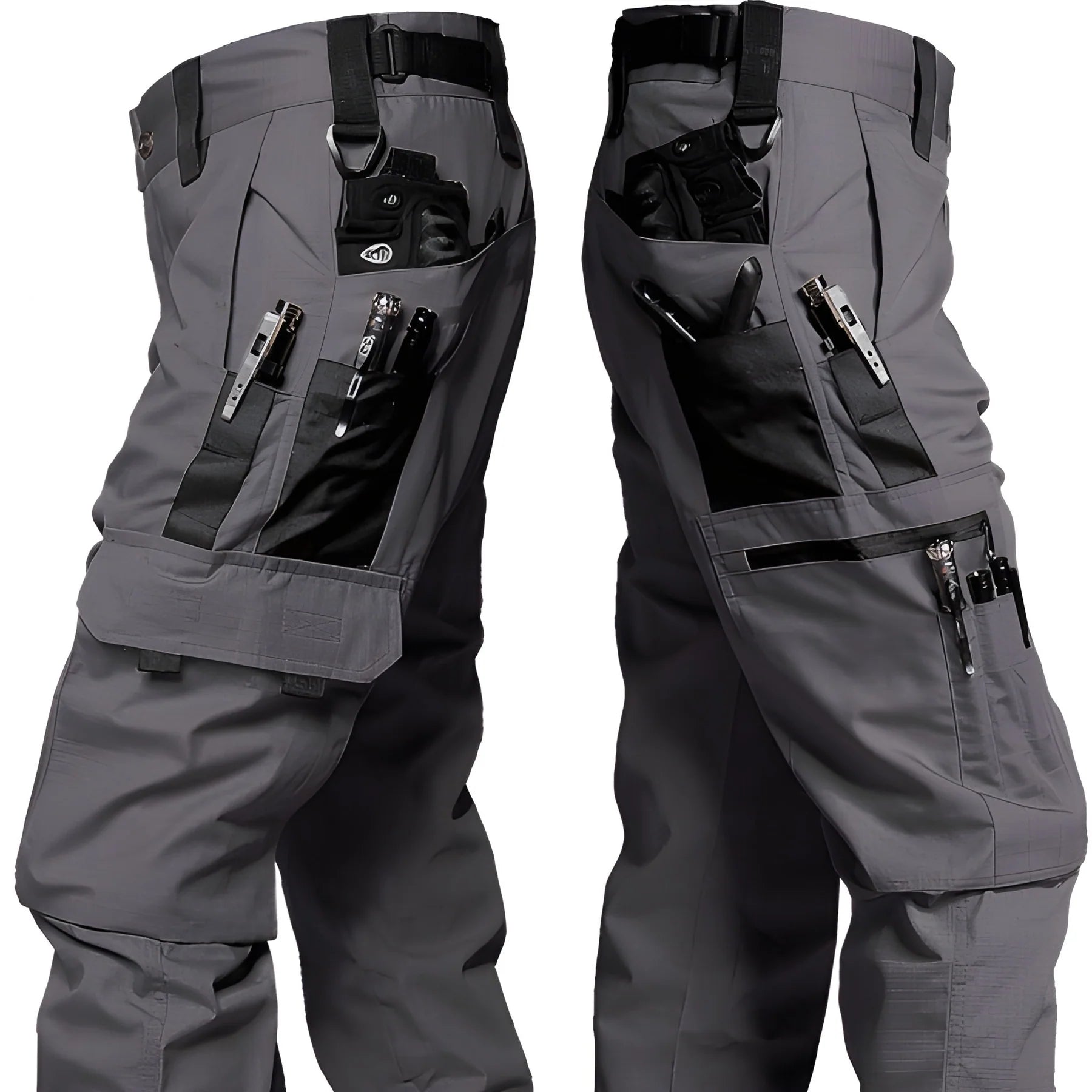 Pantalon cargo de travail pour homme | Design multi-poches