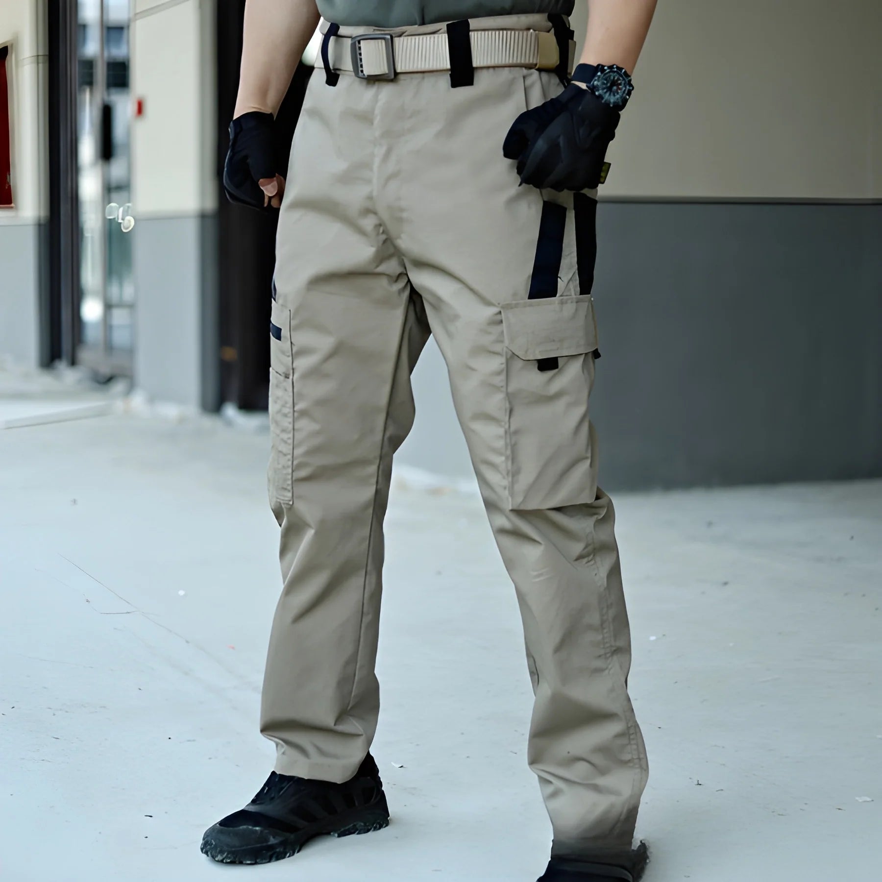 Pantalon cargo de travail pour homme | Design multi-poches