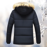 Parka d'Hiver pour Hommes | Doublée de Plumes et Capuche en Fourrure