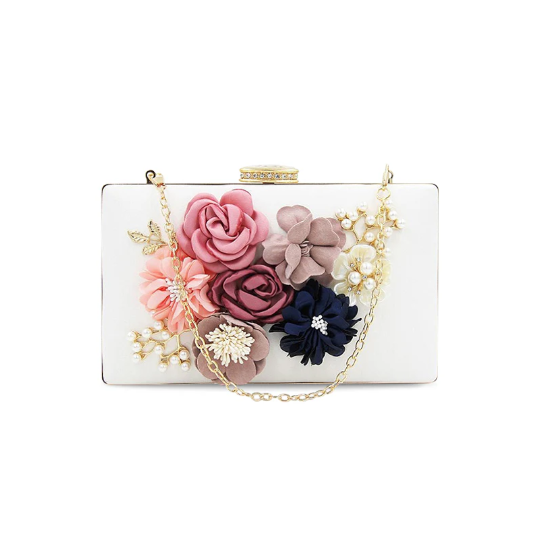 Pochette pour femme | Motif floral extérieur