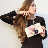Pochette pour femme | Motif floral extérieur