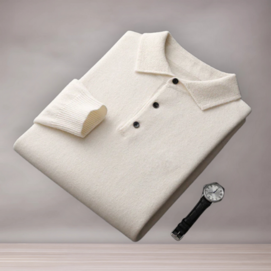 Polo à manches longues pour hommes | Col classique