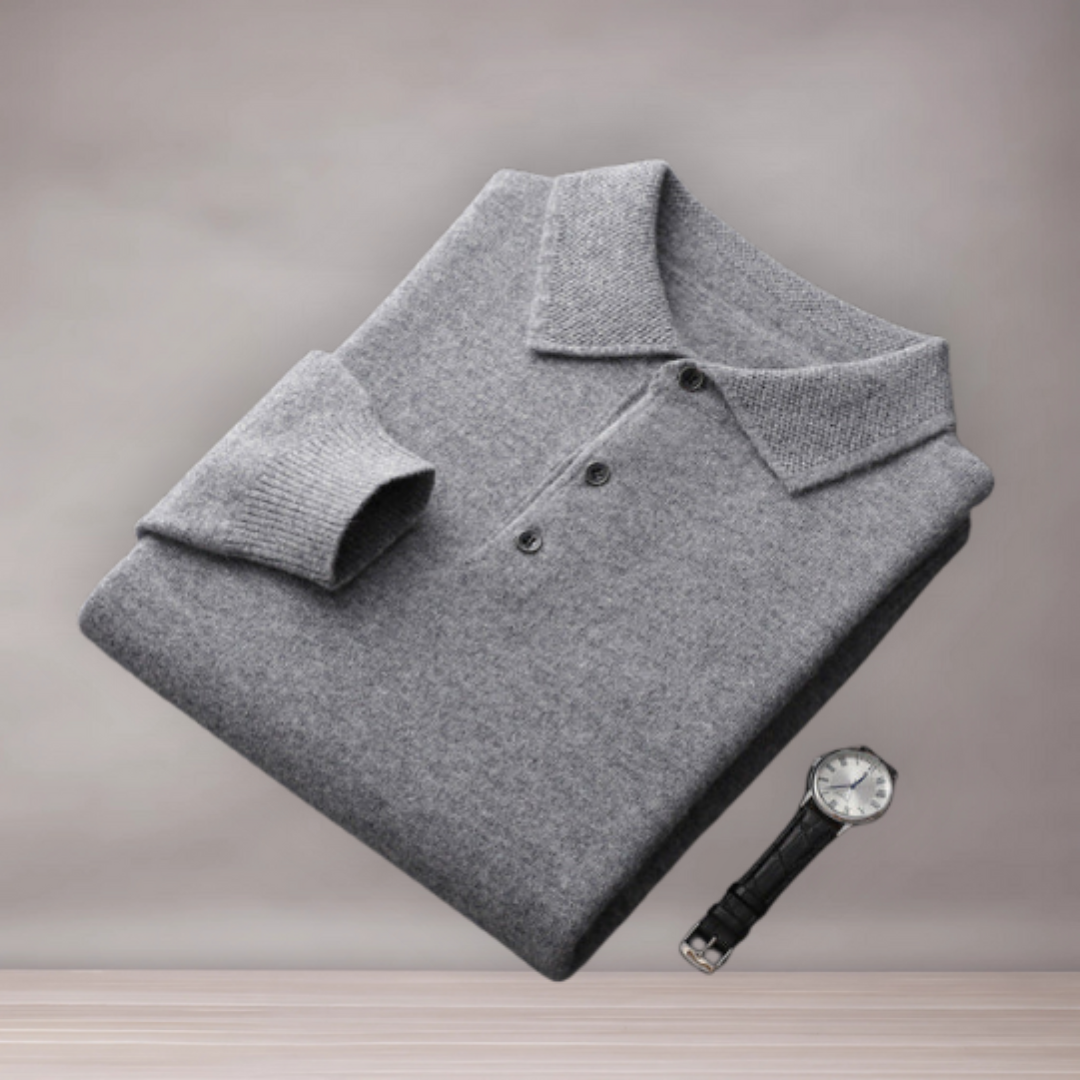 Polo à manches longues pour hommes | Col classique