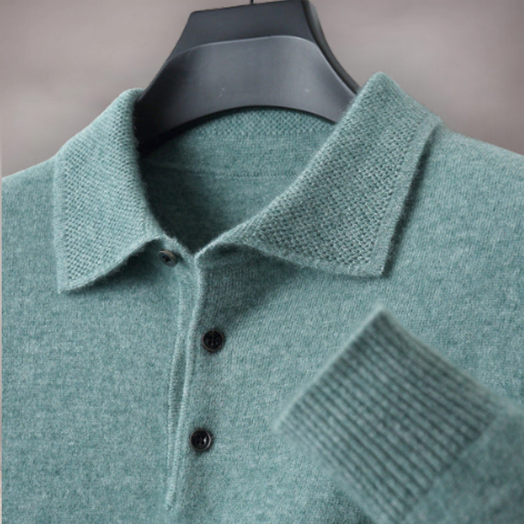 Polo à manches longues pour hommes | Col classique