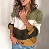 Sweter w paski dla kobiet | Wzory wielokolorowe